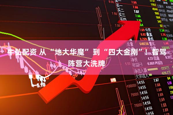 牛弘配资 从 “地大华魔” 到 “四大金刚”！智驾阵营大洗牌