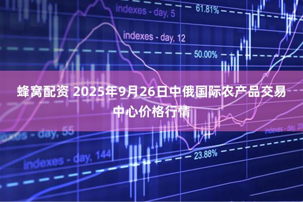 蜂窝配资 2025年9月26日中俄国际农产品交易中心价格行情