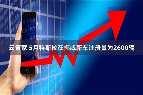 云管家 5月特斯拉在挪威新车注册量为2600辆