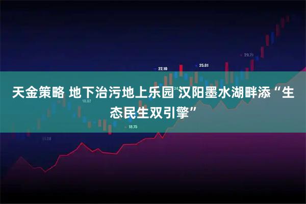 天金策略 地下治污地上乐园 汉阳墨水湖畔添“生态民生双引擎”